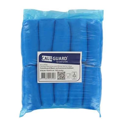 CaluGuard Basic schoenovertrek blauw 100st