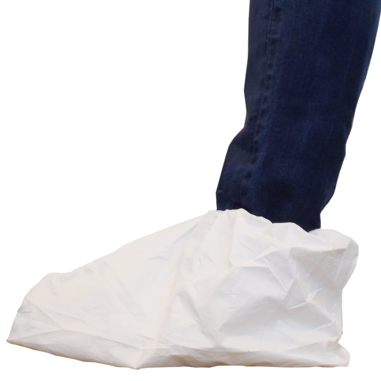 CaluGuard Pro Special schoenovertrek met PVC antislip zool wit