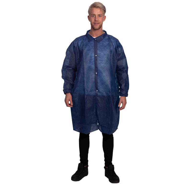CaluGuard Basic bezoekersjas met drukknopen 2XL