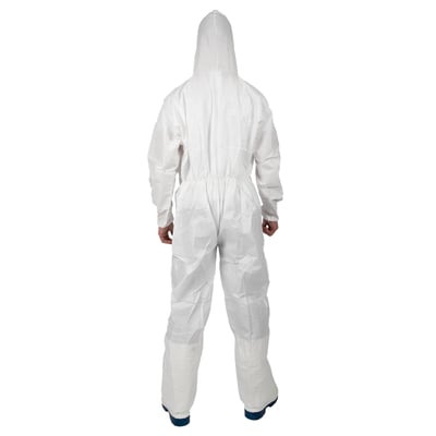 CaluGuard Pro overall met capuchon wit maat L