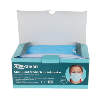 CaluGuard Medisch mondmasker type IIR 50st