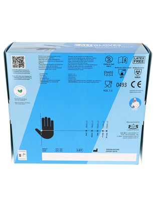 CaluGloves Food Blue nitrile disposable handschoen 200stuks