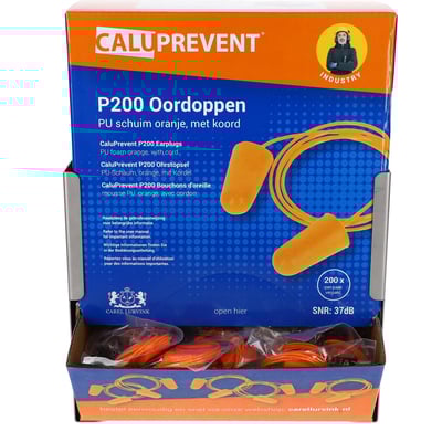 RVS wandhouder voor dispenserdoos  CaluPrevent-/ CaluDetect oordopjes