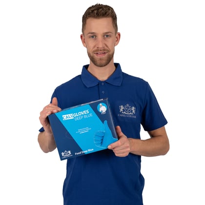 CaluGloves Food Deep Blue nitril disposable handschoenen 200 stuks