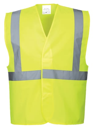 Portwest Hi-Vis zichtbaarheidsvest 100% polyester geel maat S/M