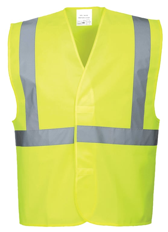 Hi-Vis hoog zichtbaarheidsvest met 1 band