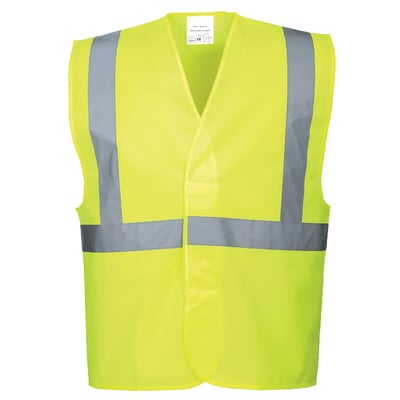 Portwest Hi-Vis zichtbaarheidsvest 100% polyester geel maat S/M