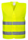 Veiligheidsvest geel met opdruk visitor maat S/M