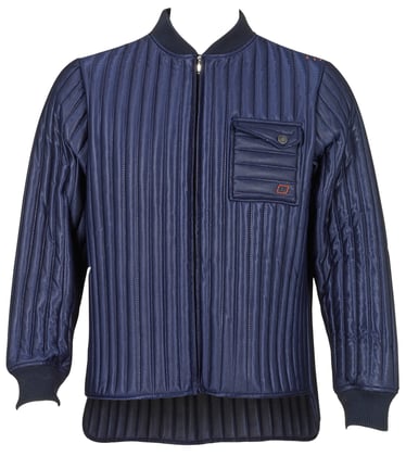 Thermojack lange mouw marine maat S 