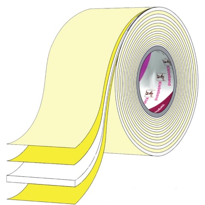 Dubbelzijdig foam plakband 15mmx50mtr