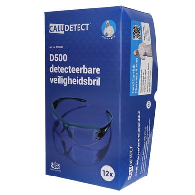 CaluDetect D500 detecteerbare veiligheidsbril