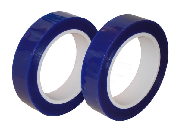 Polyester tape 25mmx66mtr blauw