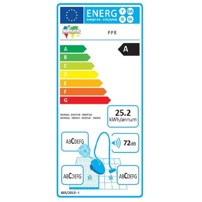 Numatic PPR 240 stofzuiger groen compleet