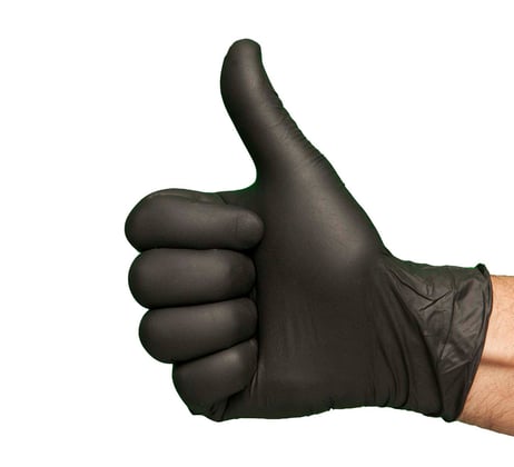 CaluGloves Black nitrile  disposable handschoenen 100st.