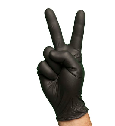 CaluGloves Black nitrile  disposable handschoenen 100st.