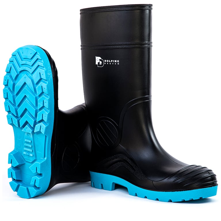 Dolfing veiligheidslaars S5 Heavy Duty Wellington PVC zwart