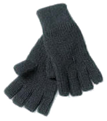 Vingerloze handschoen blauw 100% acryl