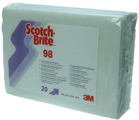 3M Scotch-Brite krasvrije Pad wit 158x224mm