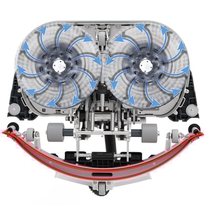 Numatic 244NX compacte schrob-zuigmachine exclusief batterij
