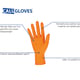 CaluGloves Orange heavy duty nitrile disposable handschoenen maat 2XL 90st 