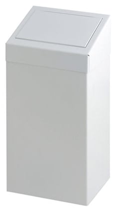 Littainer afvalbak 50ltr metaal met pushdeksel