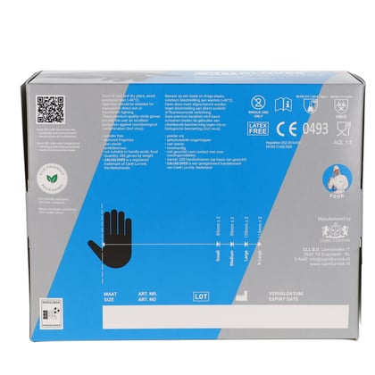 CaluGloves Food Black nitrile disposable handschoenen 200st