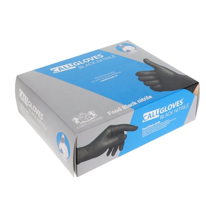 CaluGloves Food Black nitrile disposable handschoenen 200st