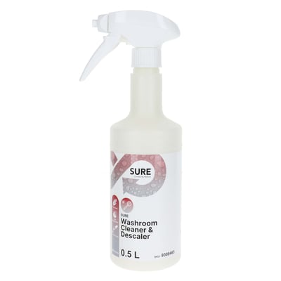 Sure Washroom cleaner & descaler, schuimflacon inclusief triggers