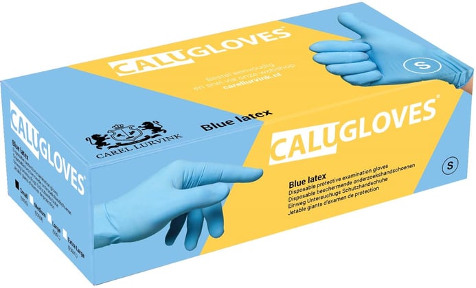 CaluGloves latex disopsable handschoenen 100 stuks
