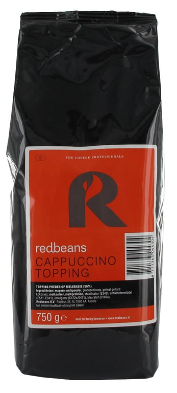Redbeans cappuccinotopping 750gr