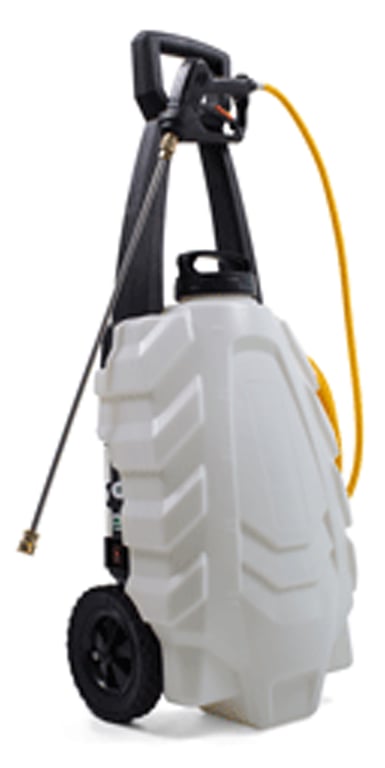 Samourai elektrische sprayer 30ltr op wielen met 2 batterijen