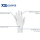 CaluGloves White latex disposable handschoen  100 stuks maat L 