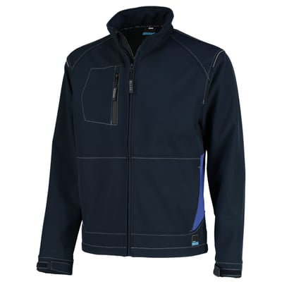 Orcon Capture Anthony softshell jack 100% pol donkerblauw/korenblauw maat S