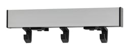 Wandprofiel met 3 jashaken lengte 30cm