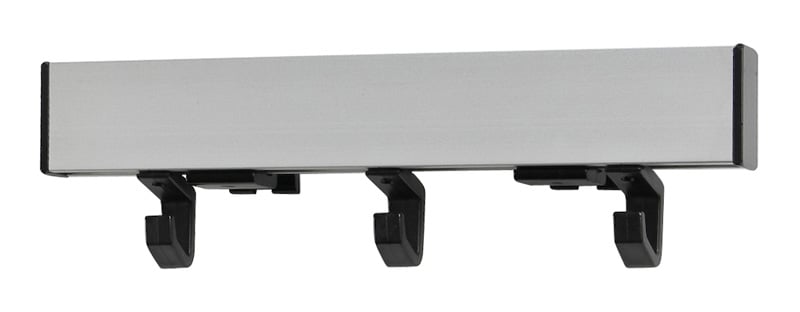 Wandprofiel met 3 jashaken lengte 30cm