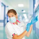 CaluGloves Medical Blue Care nitril wegwerphandschoenen maat S 200st