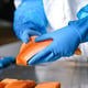 CaluGloves Food Safe Strong Grip Latex huishoudhandschoen maat S 50st