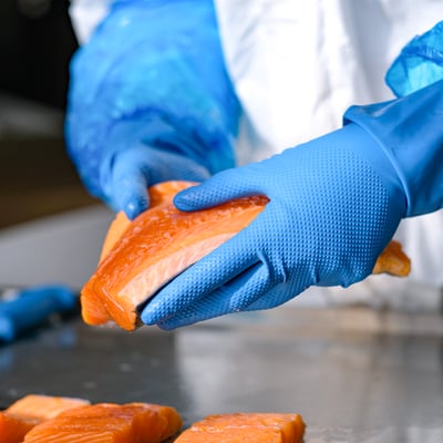 CaluGloves Food Safe Strong Grip Latex huishoudhandschoen maat S 50st