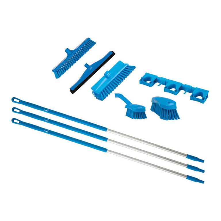Vikan horeca starter kit, 9-delig blauw