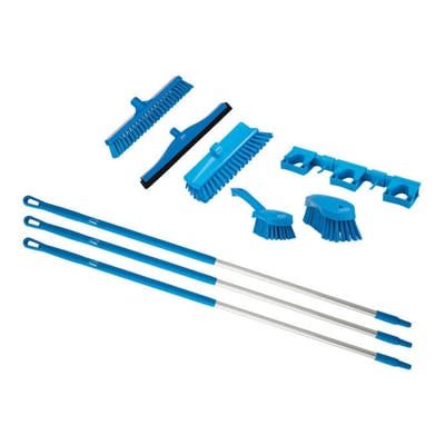 Vikan horeca starter kit, 9-delig blauw 