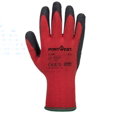 Portwest grip Latex snijbestendige handschoenen rood zwart maat M