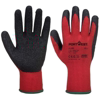 Portwest grip Latex snijbestendige handschoenen rood zwart maat M