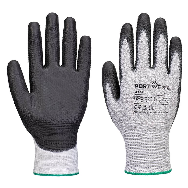 Portwest grip 13 PU Diamond gebreide handschoen