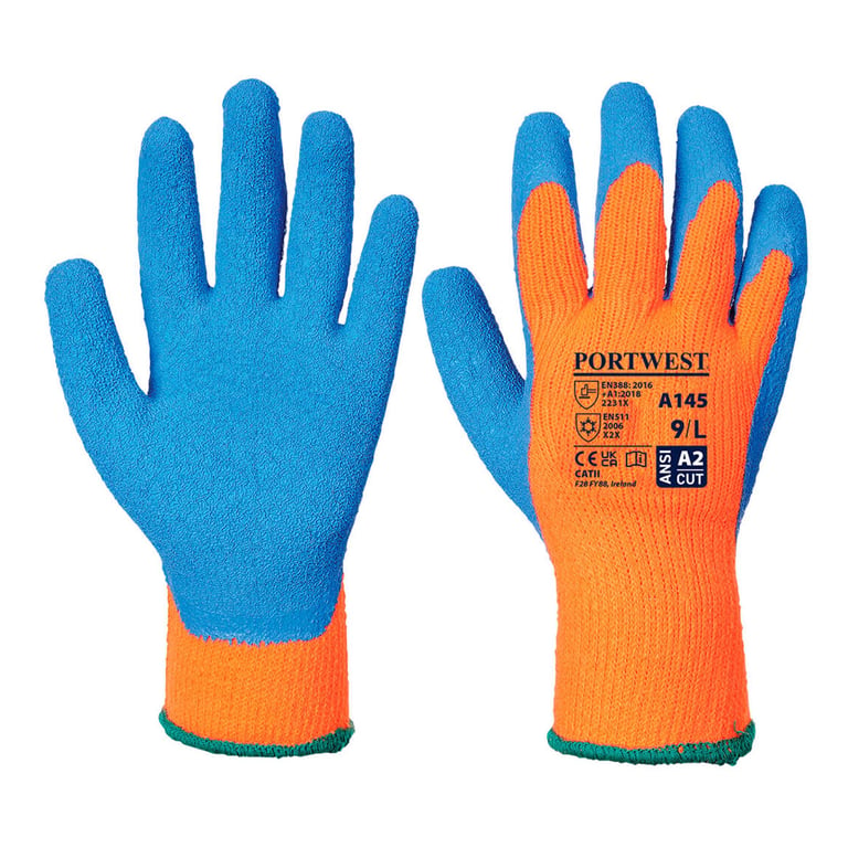 Portwest Cold Grip handschoen oranje-blauw