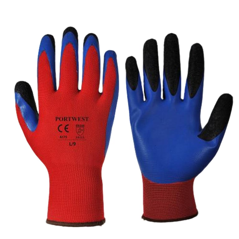 Portwest handschoen Duo-Flex rood/blauw %1