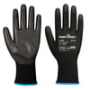 Portwest touchscreen PU handschoenen  zwart maat XS