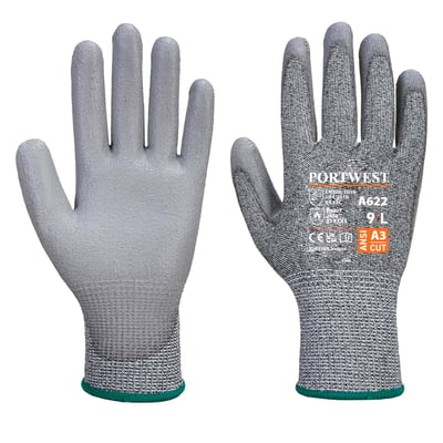 Portwest A622 snijbestendige handschoen grijs maat S