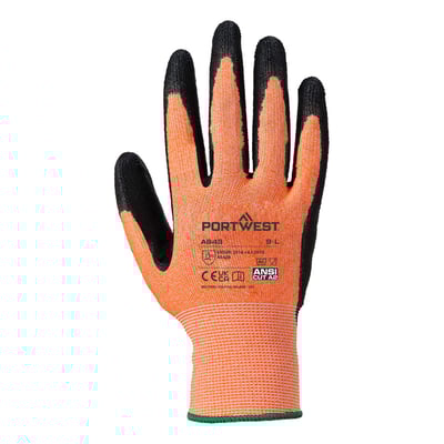 Portwest amber snijbestendige handschoenen  oranje maat S