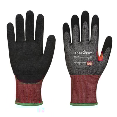 Portwest CT200 AHR13 snijbestendig handschoenen nitril zwart maat XS