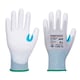 Portwest LR13 ESD PU palmhandschoen grijs wit maat XS